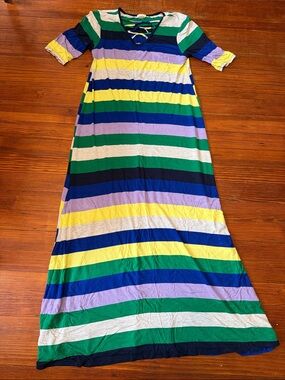 Spence Bold Multicolor Stripe Maxi Dress size medium